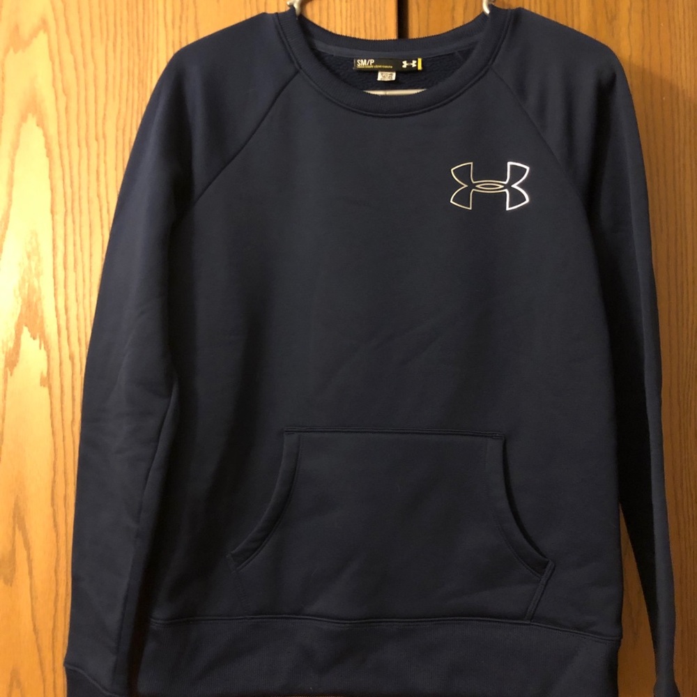 Blue Under Armour fleece sweatshirt - small